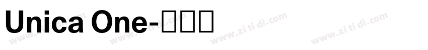 Unica One字体转换